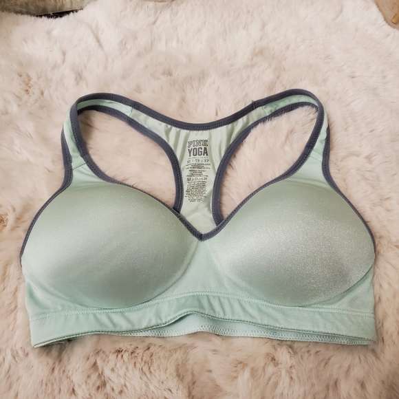 Victoria's Secret PINK Light Green Sports Bra - Picture 1 of 2